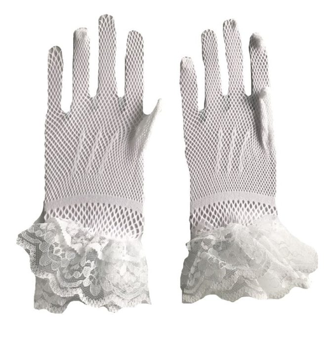 Banoch motif obscur kanten handschoenen kort wit gaas 987101874 5 Banoch motif obscur kanten handschoenen kort wit gaas 987101874 5