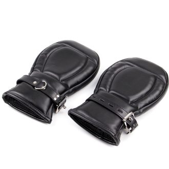 Banoch Bondage Mittens PU Leer Zwart 987101744