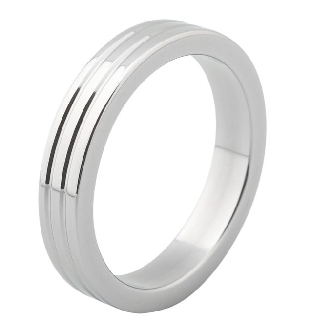 Banoch Cockring flat ribbed metal ∅ 40 10 mm breed 5 mm dik metaal 987101661 Banoch Cockring flat ribbed metal ∅ 40 10 mm breed 5 mm dik metaal 987101661