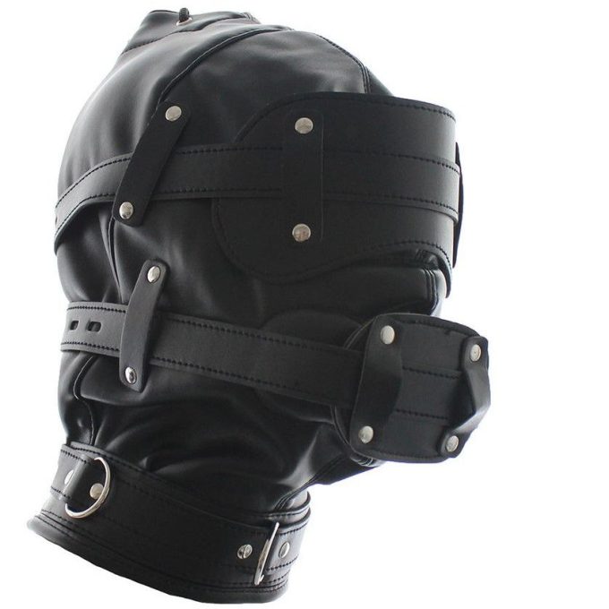 Banoch Inferno Bondage Mask black Zwart pu leren masker met Gag oogbedekking 987101794 5 Banoch Inferno Bondage Mask black Zwart pu leren masker met Gag oogbedekking 987101794 5