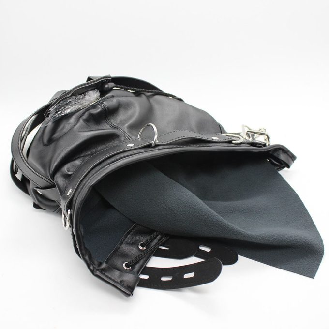 Banoch Inferno Bondage Mask black Zwart pu leren masker met Gag oogbedekking 987101794 7 Banoch Inferno Bondage Mask black Zwart pu leren masker met Gag oogbedekking 987101794 7