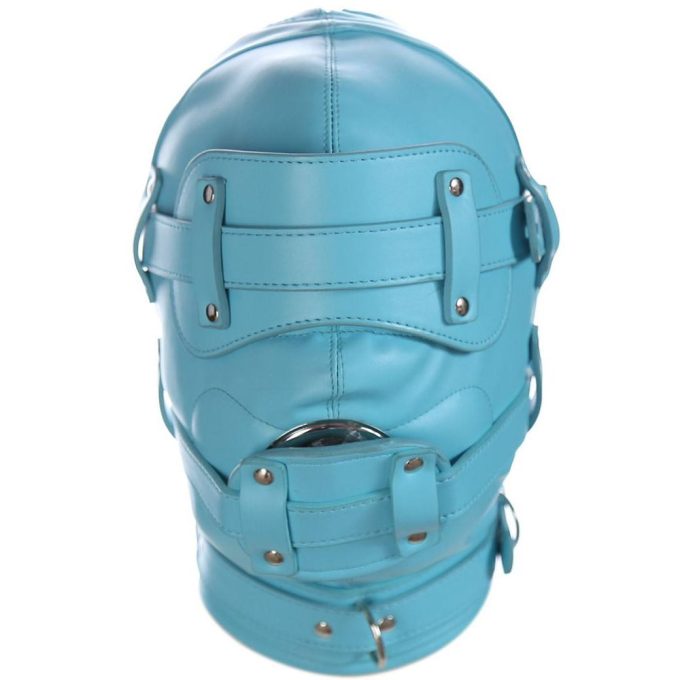 Banoch Inferno Bondage Mask blue blauw pu leren bondage masker met Gag oogbedekking 987101796 4 Banoch Inferno Bondage Mask blue blauw pu leren bondage masker met Gag oogbedekking 987101796 4