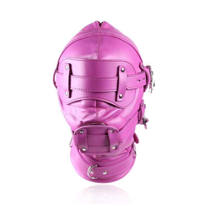 Banoch Inferno Bondage Mask pink Roze pu leren masker met Gag oogbedekking 987101795 Banoch Inferno Bondage Mask pink Roze pu leren masker met Gag oogbedekking 987101795