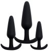 Banoch Buttplug set siliconen ergo zwart 3delig 987102113