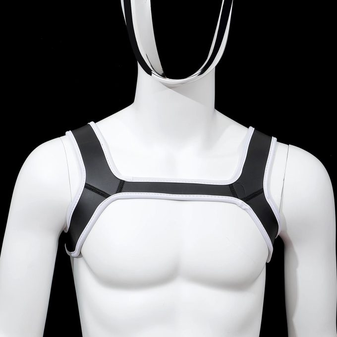 Banoch harnas neoprene Lindo Perrito blanco wit 1 Banoch harnas neoprene Lindo Perrito blanco wit 1