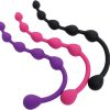 Banoch Anaalketting bulb rider zwart roze paars Siliconen