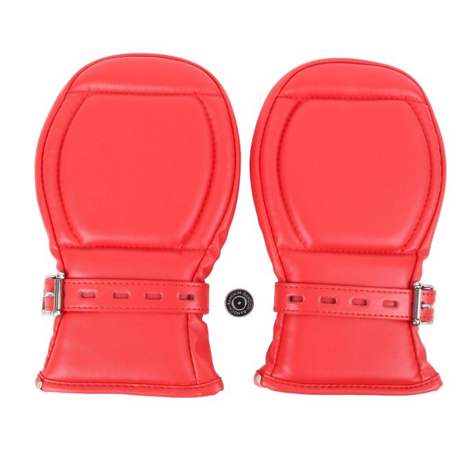 Banoch Bondage Mittens PU Leer Rood bdsm 987101745 3 scaled scaled