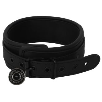 Banoch Collar leash Black Halsband en Riem zwart imitatieleer bondage 987101767 1 scaled scaled