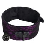 Banoch Collar leash Courtesan Purple halsband met riem paars bondage 987101769 1 scaled scaled