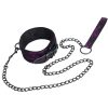 Banoch Collar leash Courtesan Purple halsband met riem paars bondage 987101769 4 scaled