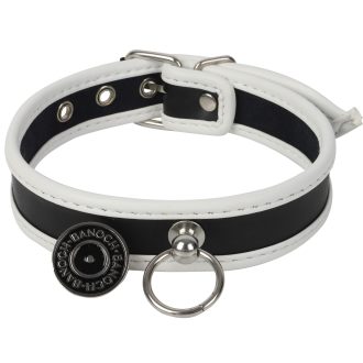 Banoch Collar of O White wit pu leer halsband bdsm 987101765 1 scaled scaled