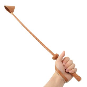Banoch Crop Brown 67 cm Paardrijzweep bruin pu leer 6 scaled scaled