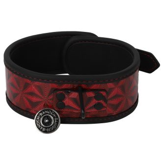 Banoch collar Geometric red halsband patroon rood bdsm 987101334 1 scaled scaled