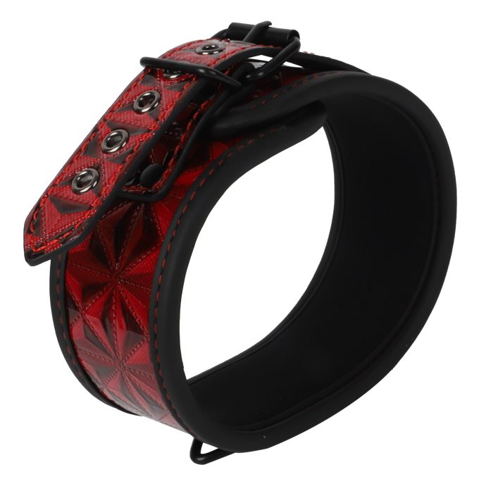 Banoch collar Geometric red halsband patroon rood bdsm 987101334 3 scaled scaled