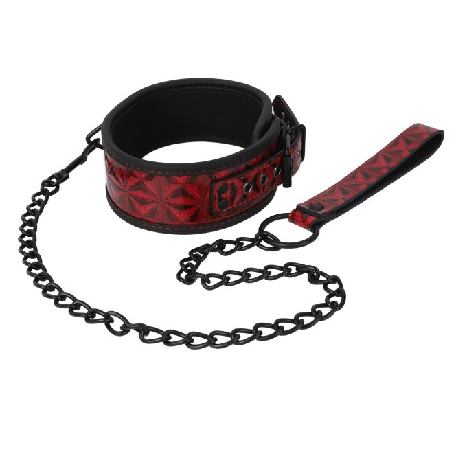 Banoch collar Geometric red halsband patroon rood bdsm 987101334 4 scaled scaled
