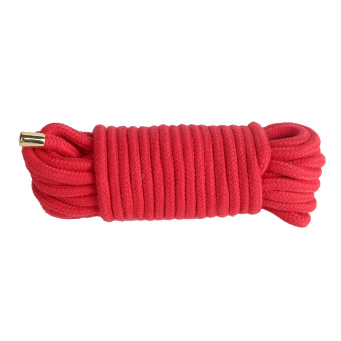 Banoch Bondagetouw extra zacht 10 meter rood & zwart in opbergtas (12) Banoch Bondagetouw extra zacht 10 meter rood & zwart in opbergtas (12)