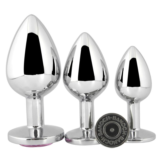 Banoch Buttplug Aurora pink Small Metalen buttplug Diamant steen roze 987102249 8 scaled scaled