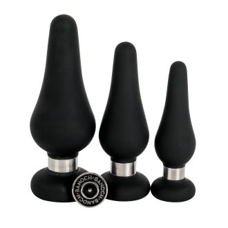 Banoch Buttplug set ring luxe Siliconen zwart 3 delig 987101955 1 scaled scaled
