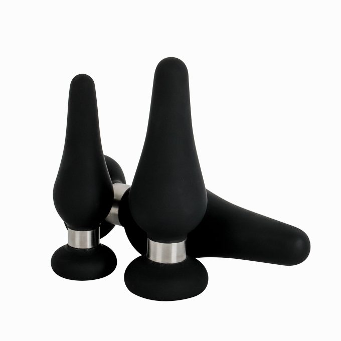 Banoch Buttplug set ring luxe Siliconen zwart 3 delig 987101955 4 scaled scaled