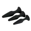 Banoch Buttplug set sleek trio zwart Siliconen Zuignap 98710956 2 scaled scaled