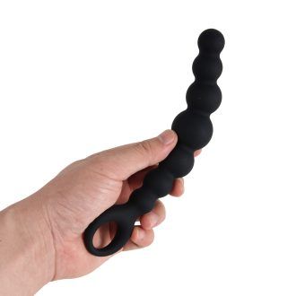 Banoch Chain Bozel black zwart siliconen Ø 3,1cm 19 cm in verpakking (2)