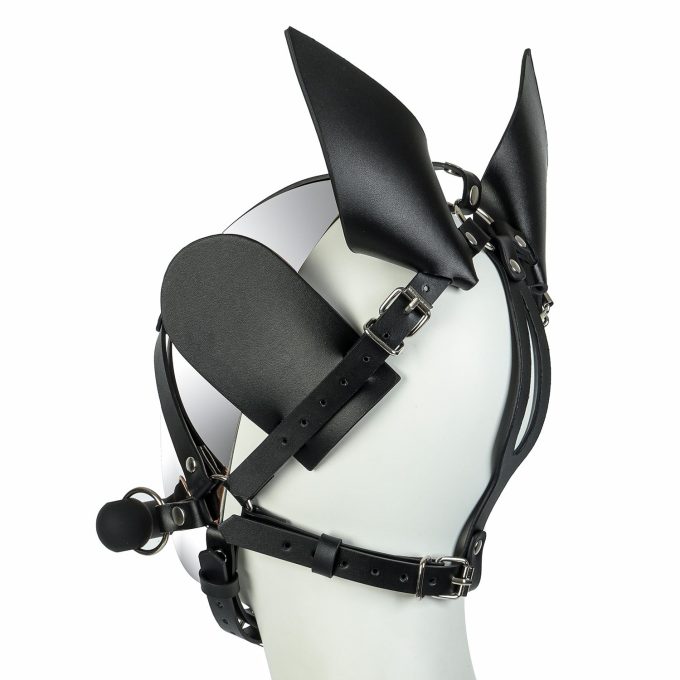 Banoch Mask Horseplay zwart pu Leer ponyplay bit gag masker 987101988 4 Banoch Mask Horseplay zwart pu Leer ponyplay bit gag masker 987101988 4