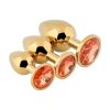 Banoch Buttplug Aurora amber gold Small Metalen buttplug Diamant oranje 2 scaled scaled