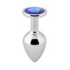 Banoch Buttplug Aurora blue Small Metalen buttplug Diamant steen blauw 3 scaled scaled