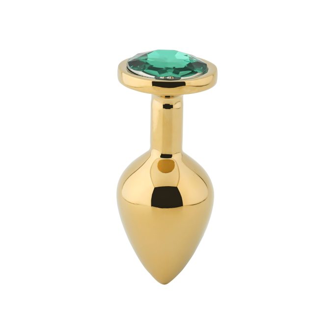 Banoch Buttplug Aurora green gold gouden Metalen buttplug Diamant steen Groen 987101942 2 scaled scaled