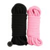 Banoch bondagetouw roze zwart 2 x 10 meter katoen zonder kern zacht scaled scaled Banoch bondagetouw roze zwart 2 x 10 meter katoen zonder kern zacht scaled scaled
