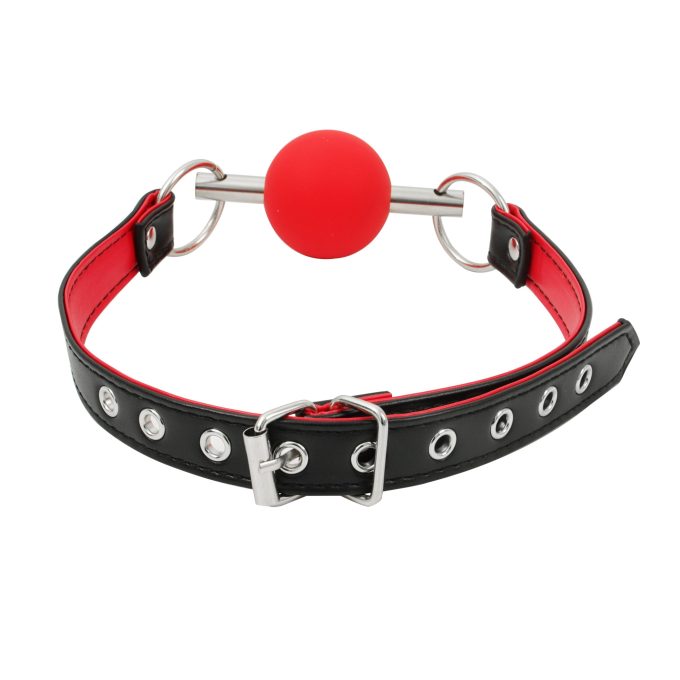 Banoch Ball gag Red Luxe Siliconen Rood 6 scaled scaled