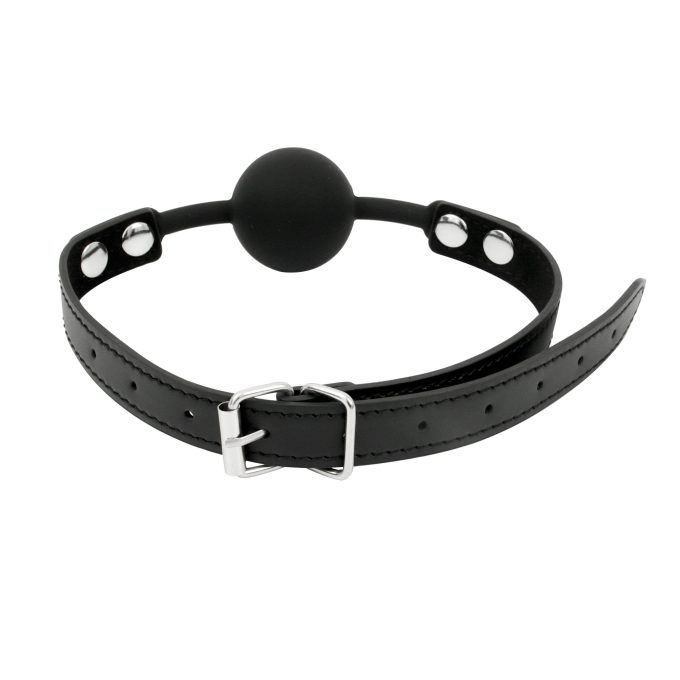 Banoch Ball gag siliconen met verstelbare band Zwart Bal ∅ 4 cm 5 scaled scaled