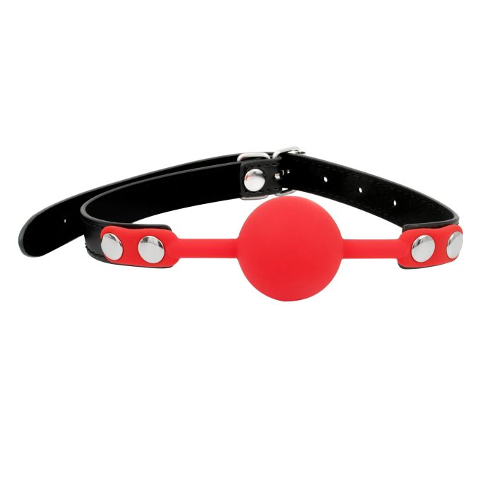 Banoch Ballgag siliconen met verstelbare band Rood Bal ∅ 4 cm 5 scaled scaled