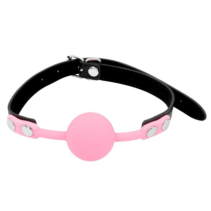 Banoch Ballgag siliconen met verstelbare band Roze Bal ∅ 4 cm bondage 3 scaled scaled