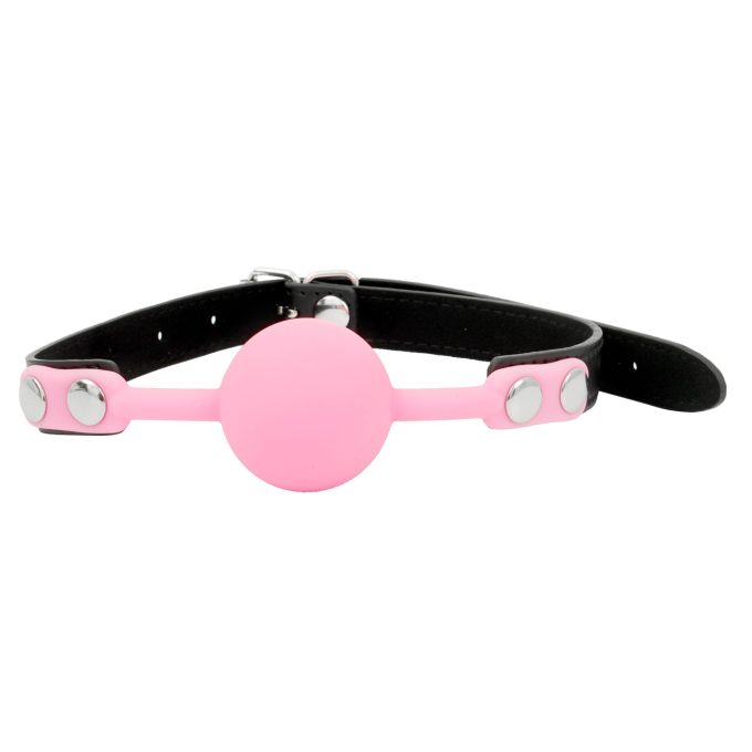 Banoch Ballgag siliconen met verstelbare band Roze Bal ∅ 4 cm bondage 6 scaled scaled