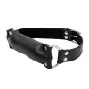 Banoch Bit gag soft straight black bitgag van imitatieleer zwart bdsm 3 scaled scaled