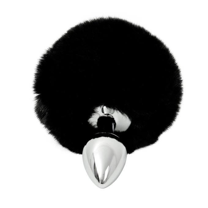 Banoch Buttplug Lepus Black Konijnen staart Metaal Zwart 4 scaled scaled