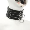 Banoch Collar Leash Flamboyante Black zwarte pu leren halsband met riem bdsm 6 scaled scaled Banoch Collar Leash Flamboyante Black zwarte pu leren halsband met riem bdsm 6 scaled scaled