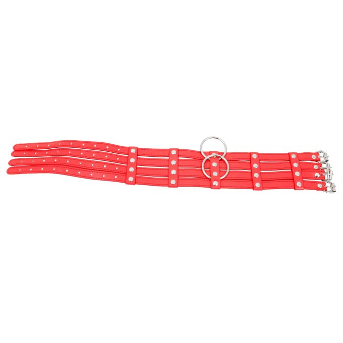 Banoch Collar Leash Flamboyante Red rode pu leren halsband met riem bdsm 3 scaled scaled Banoch Collar Leash Flamboyante Red rode pu leren halsband met riem bdsm 3 scaled scaled