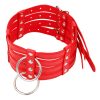 Banoch Collar Leash Flamboyante Red rode pu leren halsband met riem bdsm 4 scaled scaled Banoch Collar Leash Flamboyante Red rode pu leren halsband met riem bdsm 4 scaled scaled
