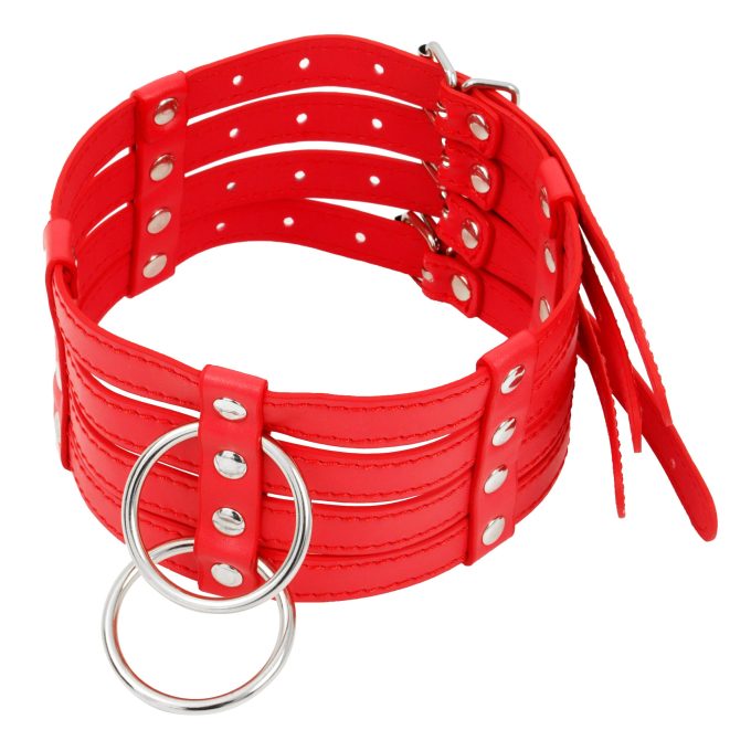 Banoch Collar Leash Flamboyante Red rode pu leren halsband met riem bdsm 4 scaled scaled Banoch Collar Leash Flamboyante Red rode pu leren halsband met riem bdsm 4 scaled scaled