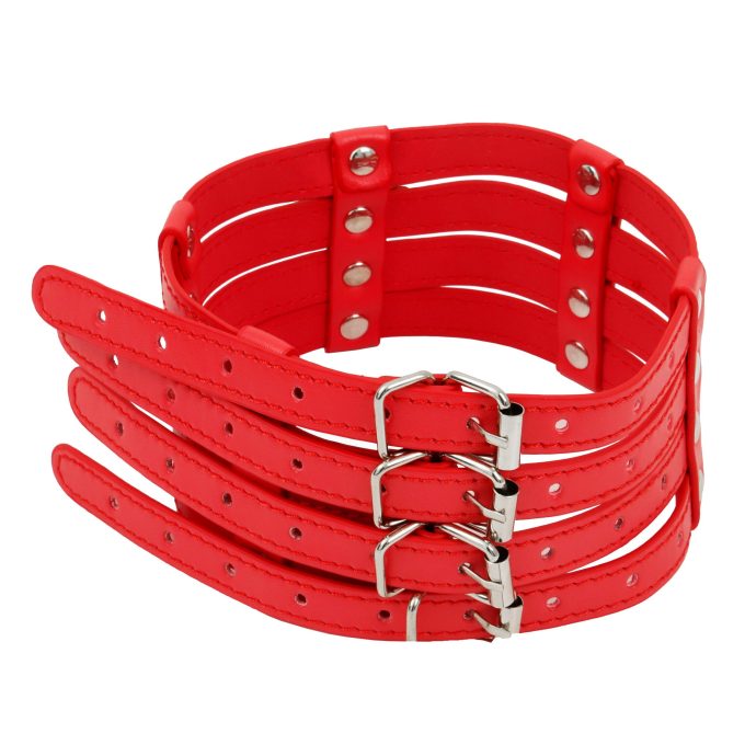 Banoch Collar Leash Flamboyante Red rode pu leren halsband met riem bdsm 5 scaled scaled Banoch Collar Leash Flamboyante Red rode pu leren halsband met riem bdsm 5 scaled scaled