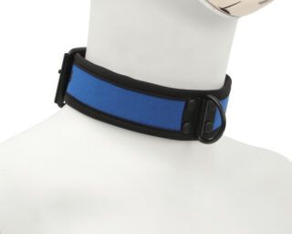 Banoch Lindo Collar Azul Neoprene halsband blauw neopreen puppy play 3 scaled scaled