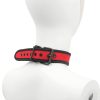 Banoch Lindo Collar Rojo Neoprene halsband rood neopreen puppy play 3 scaled scaled