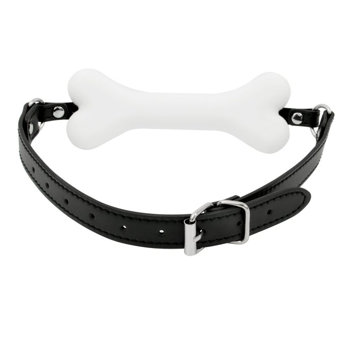 Banoch Mouthgag bone siliconen gag bot honden bot wit puppy play 5 scaled scaled