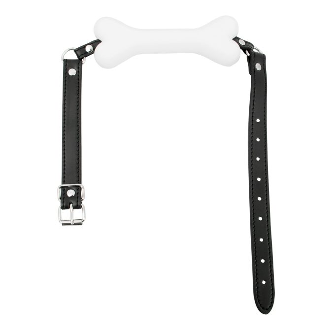 Banoch Mouthgag bone siliconen gag bot honden bot wit puppy play 6 scaled scaled