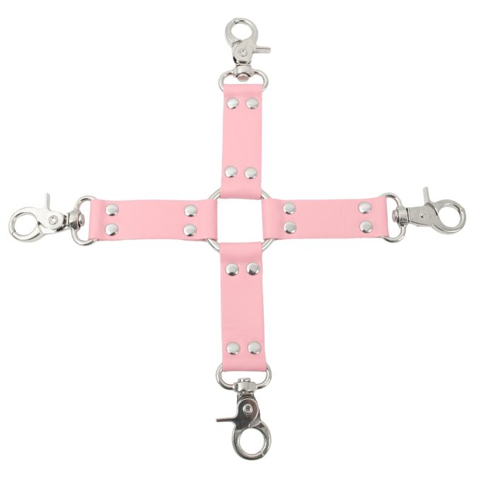Banoch Pink hogtie with clips Roze hogtie met haken bondage 1 scaled scaled Banoch Pink hogtie with clips Roze hogtie met haken bondage 1 scaled scaled