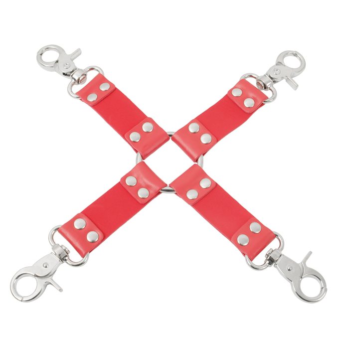 Banoch Red hogtie with clips Rode hogtie met haken bondage 2 scaled scaled Banoch Red hogtie with clips Rode hogtie met haken bondage 2 scaled scaled