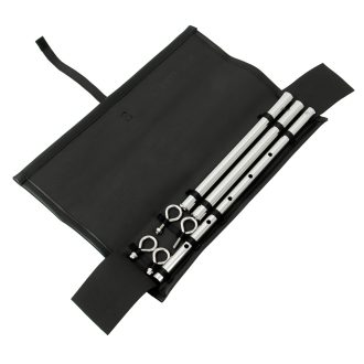 Banoch Spreidstang verstelbaar hoes 50 cm 80 cm zilver spreader bar bondage 4 scaled scaled
