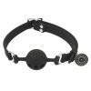Banoch ball gag siliconen small zwart O 35 cm 10 scaled scaled